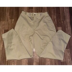 L.L. Bean Rangeley Khaki Cotton Chinos‎ Pants Women's Petite Size 14